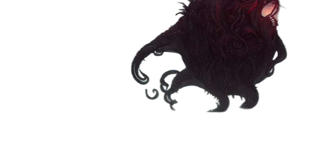 dragon, creature, hair, mask, concept art, fantasy art, 3d render, watercolor transparent PNG cut-out