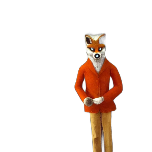 staff, animal, jacket, mask, 3d render, concept art, cartoon, fantasy art transparent PNG cut-out