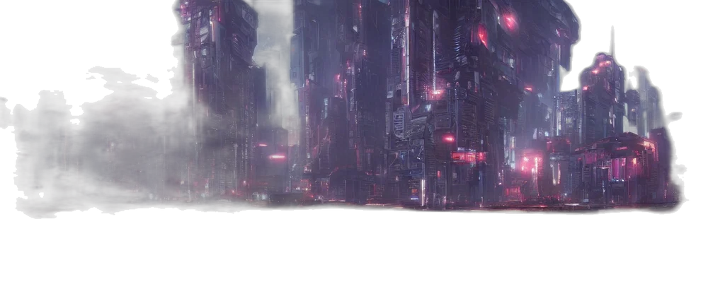 robot, sword, cyberpunk, concept art transparent PNG cut-out