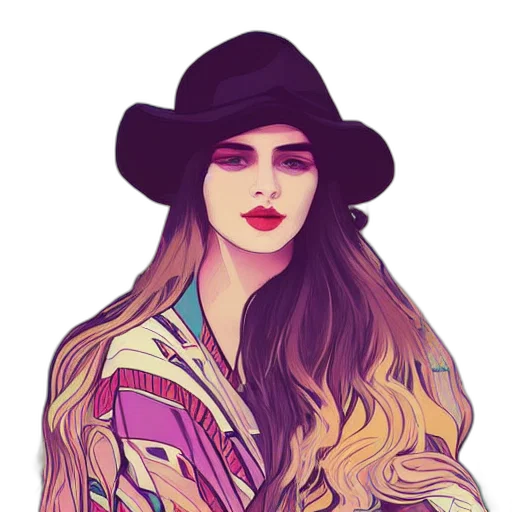 hat, face, jacket, hair transparent PNG cut-out