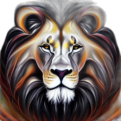 animal, crown, face, photorealistic, fantasy art, oil painting, watercolor, astral transparent PNG cut-out