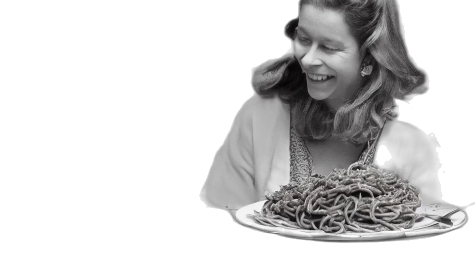 food, queen, eating, spaghetti transparent PNG cut-out