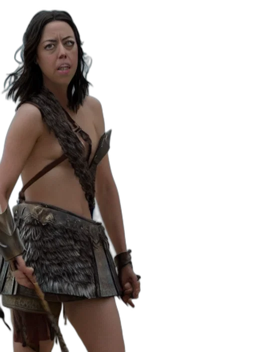 film, still, aubrey, plaza transparent PNG cut-out