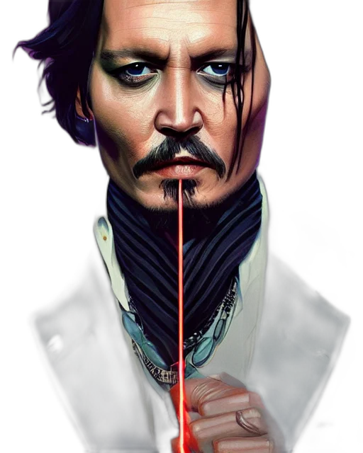 face, mask, staff, crown, comic book art, concept art, photorealistic, fantasy art transparent PNG cut-out