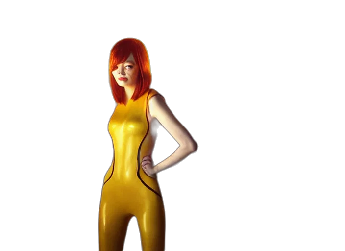 dress, 3d render, concept art, comic book art, pixel art, outer space, golden, character transparent PNG cut-out