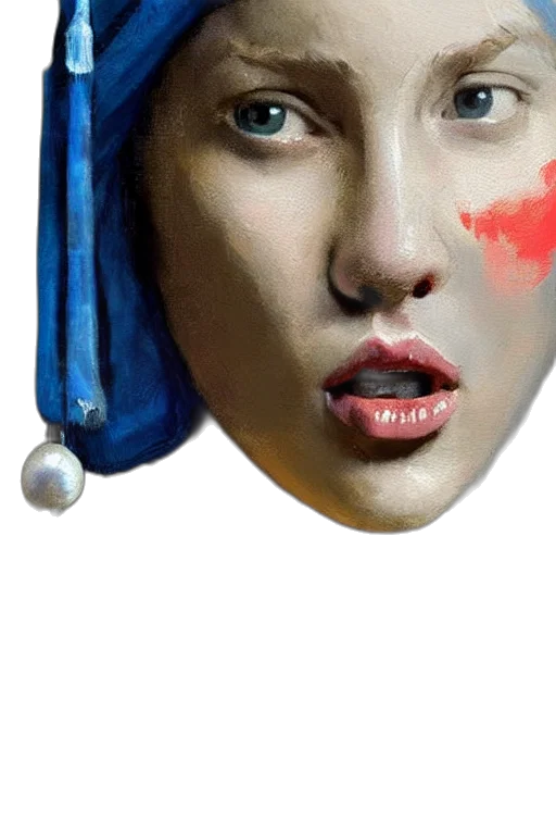 face, mask, hat, jewelry transparent PNG cut-out