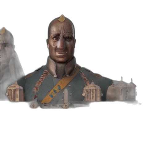 face, mask, crown, staff, concept art, fantasy art, 3d render, photorealistic transparent PNG cut-out