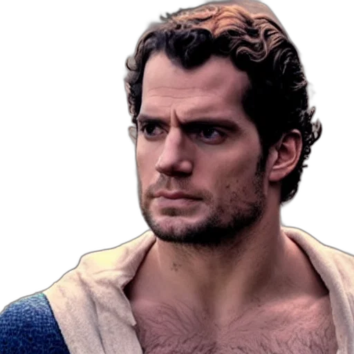 face, photorealistic, henry, cavill, homelander transparent PNG cut-out