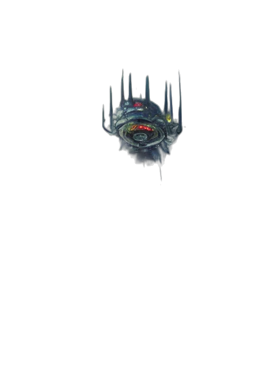 crown, weapon, creature, robot, concept art, pixel art, cyberpunk, 3d render transparent PNG cut-out