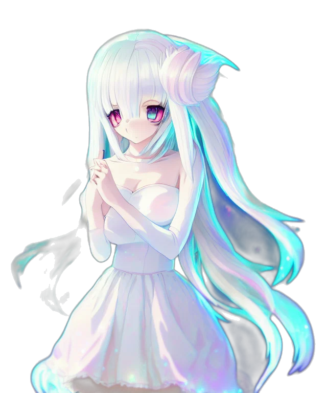 dress, creature, dragon, staff transparent PNG cut-out