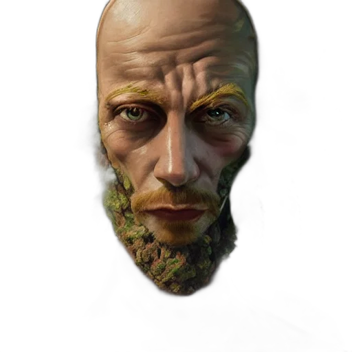face, mask, creature, staff transparent PNG cut-out