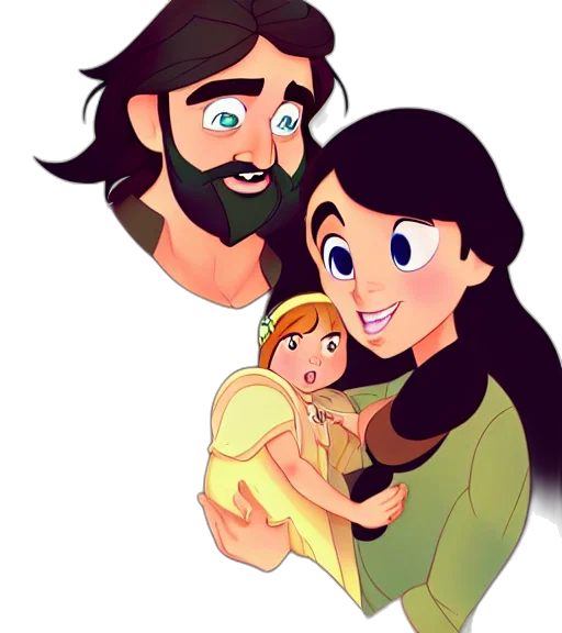 cartoon, watercolor, concept art, fantasy art transparent PNG cut-out