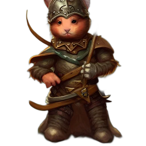 staff, sword, weapon, hat, fantasy art, concept art, 3d render, pixel art transparent PNG cut-out