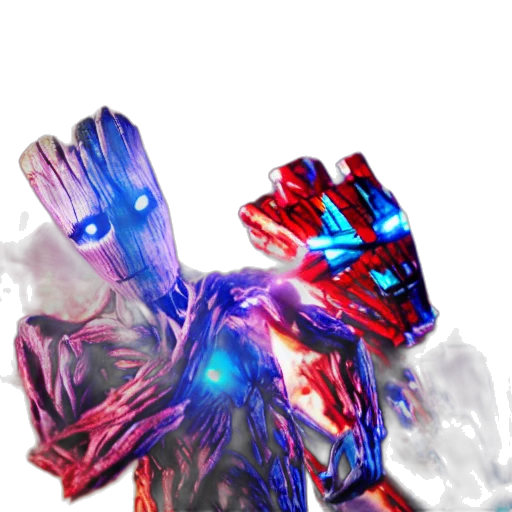 robot, mask, creature, weapon transparent PNG cut-out