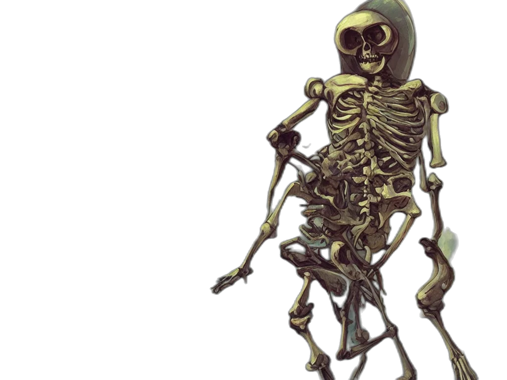 robot, concept art, skeleton, astronaut, his, helmet, off, kren transparent PNG cut-out