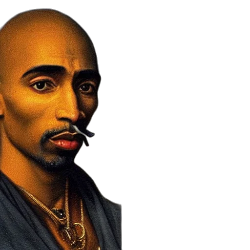 face, mask, photorealistic, fantasy art, concept art, classical, portrait, tupac transparent PNG cut-out