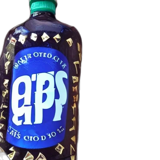 bottle, chips transparent PNG cut-out