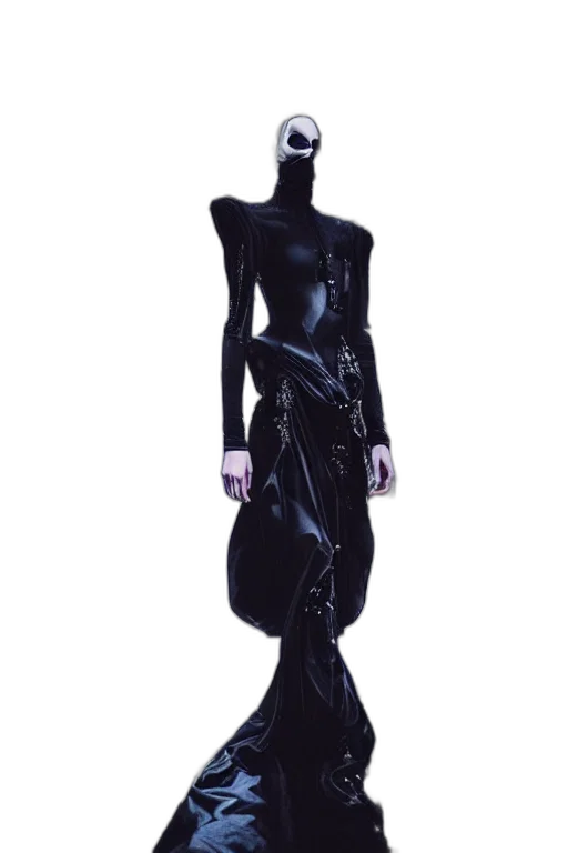 dress, concept art, cyberpunk, 3d render transparent PNG cut-out