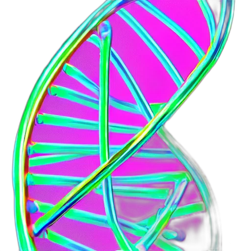 jewelry, vaporwave, 3d render, concept art, pixel art, neon, dna, inside transparent PNG cut-out