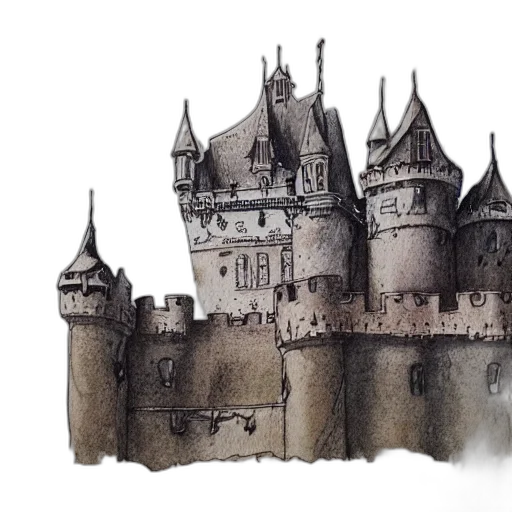 crown, building, concept art, fantasy art transparent PNG cut-out