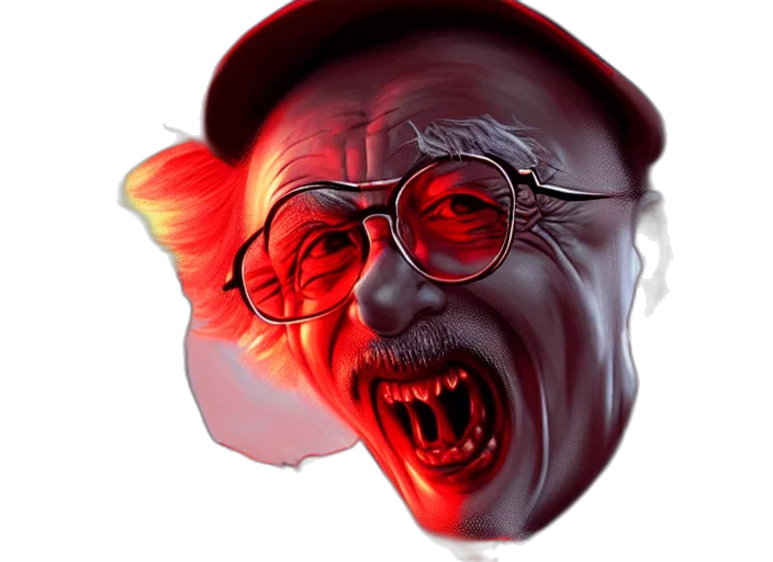 face, mask, creature, staff transparent PNG cut-out