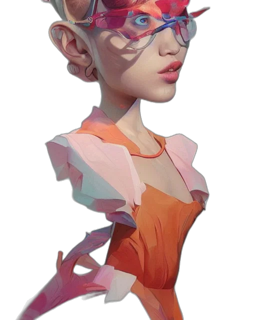 dress, face, mask, staff, concept art, fantasy art, 3d render, photorealistic transparent PNG cut-out