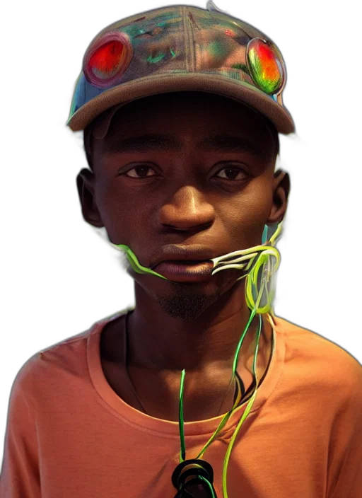 face, hat, mask, staff, photorealistic, concept art, 3d render, cartoon transparent PNG cut-out