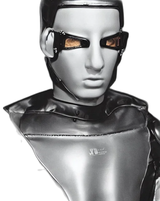 robot, mask, face, cyberpunk transparent PNG cut-out