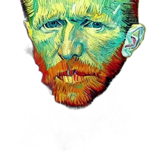 face, mask, staff, creature transparent PNG cut-out