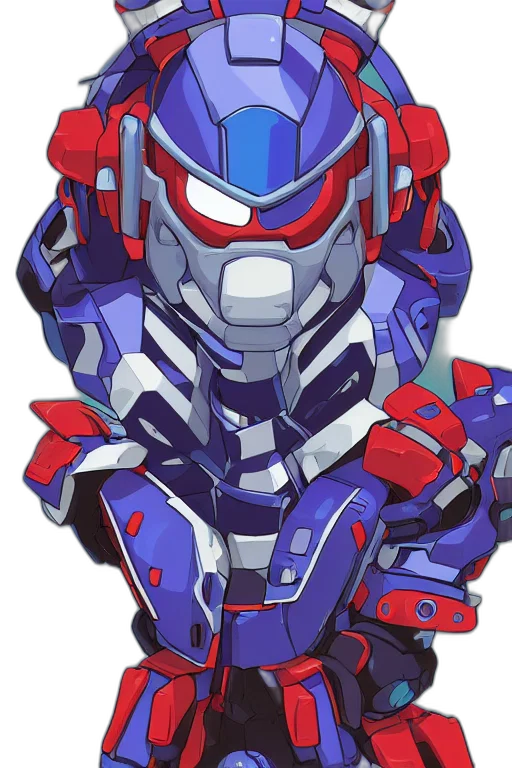 robot, face, mask, jacket transparent PNG cut-out