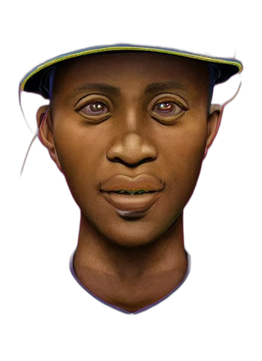 face, hat, photorealistic, concept art, cartoon, 3d render, colourful, caricature transparent PNG cut-out