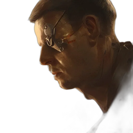 face, photorealistic, concept art, watercolor transparent PNG cut-out