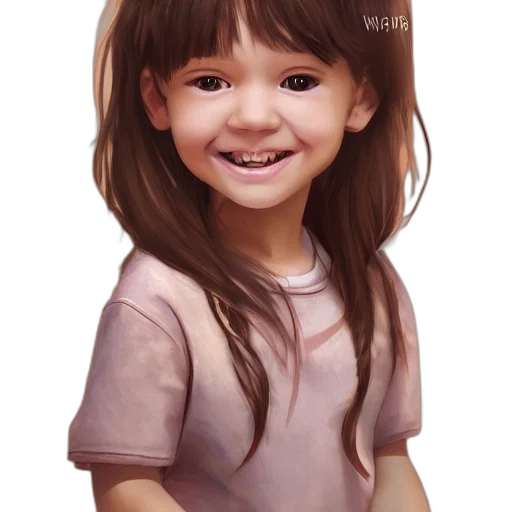 face, dress, hair, photorealistic, oil painting, cartoon, pencil sketch, cute transparent PNG cut-out
