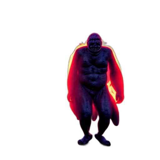 creature, jacket, animal, mask, concept art, 3d render, comic book art, pixel art transparent PNG cut-out