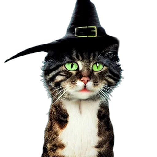 hat, staff, animal, creature, photorealistic, fantasy art, concept art, 3d render transparent PNG cut-out