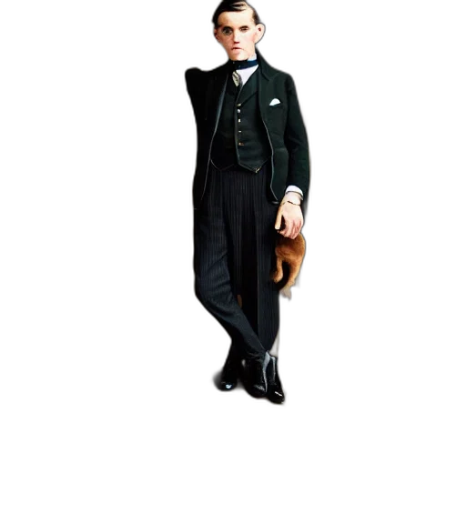 staff, hat, jacket, umbrella transparent PNG cut-out