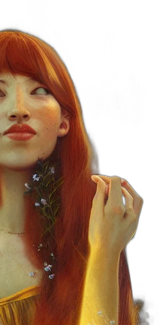 jewelry, face, crown, hair, photorealistic, fantasy art, concept art, oil painting transparent PNG cut-out