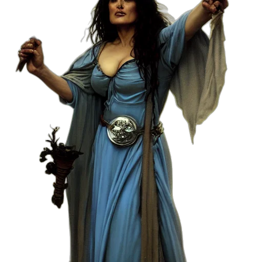 staff, dress, jewelry, sword, fantasy art, concept art, photorealistic, comic book art transparent PNG cut-out