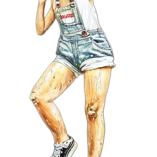 dress, jacket, robot, face, watercolor, concept art, cartoon, photorealistic transparent PNG cut-out
