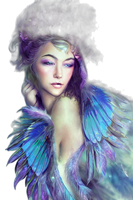 dragon, creature, fantasy art, photorealistic, watercolor, concept art, pastel, blue transparent PNG cut-out