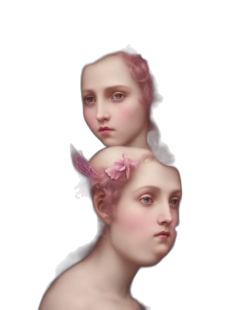 face, crown, mask, hat, photorealistic, concept art, oil painting, 3d render transparent PNG cut-out