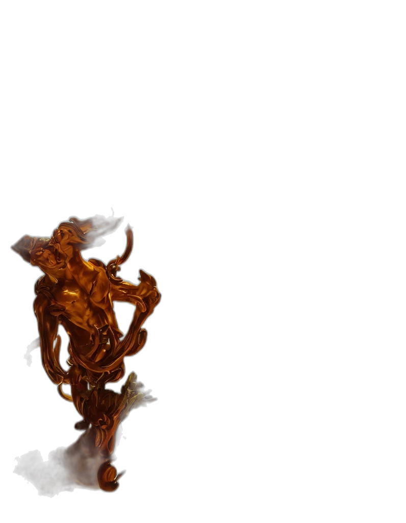 creature, dragon, staff, robot transparent PNG cut-out
