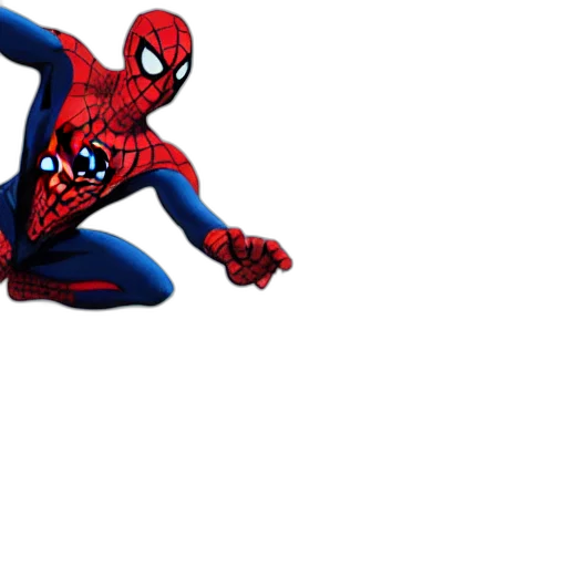 mask, animal, 3d render, comic book art, concept art, pixel art, spiderman, swing transparent PNG cut-out