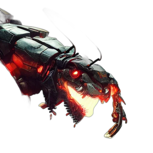 dragon, creature, robot, animal transparent PNG cut-out