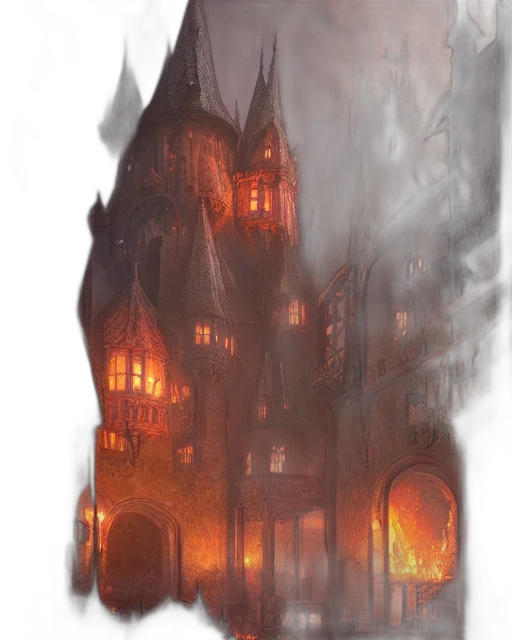 concept art, fantasy art, comic book art, watercolor transparent PNG cut-out