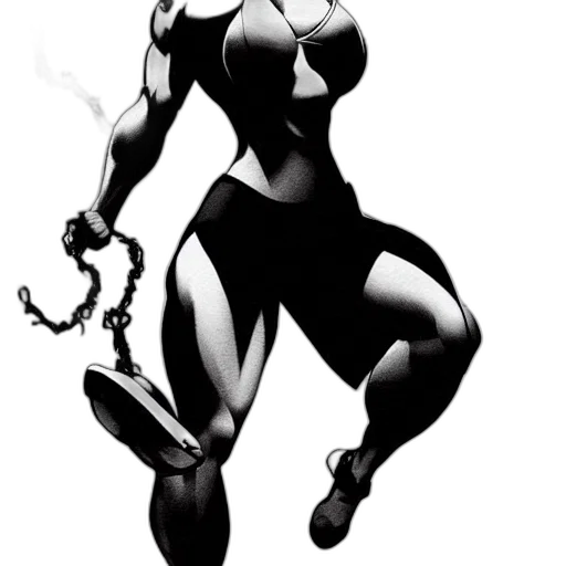 dress, weapon, staff, robot transparent PNG cut-out