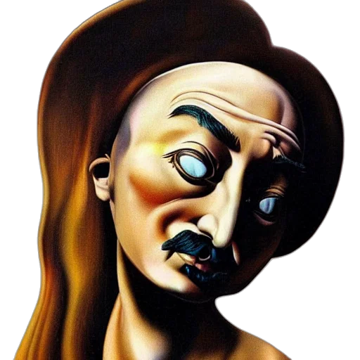 mask, face, robot, creature, oil painting, photorealistic, comic book art, cartoon transparent PNG cut-out