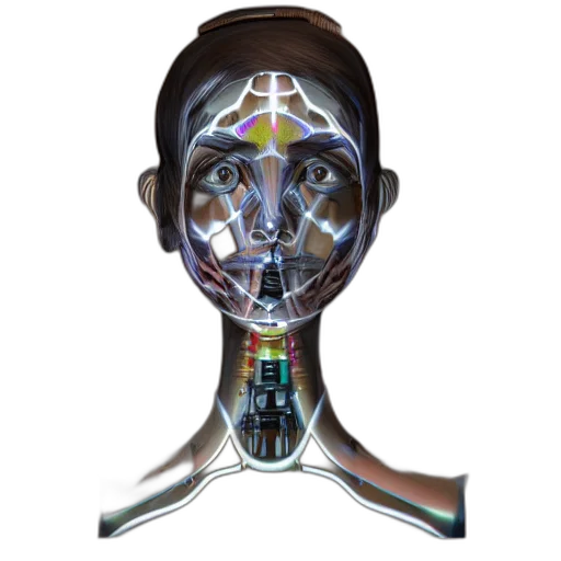 mask, robot, face, staff transparent PNG cut-out