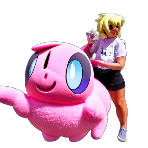 creature, animal, weapon, staff, 3d render, vaporwave, concept art, pixel art transparent PNG cut-out