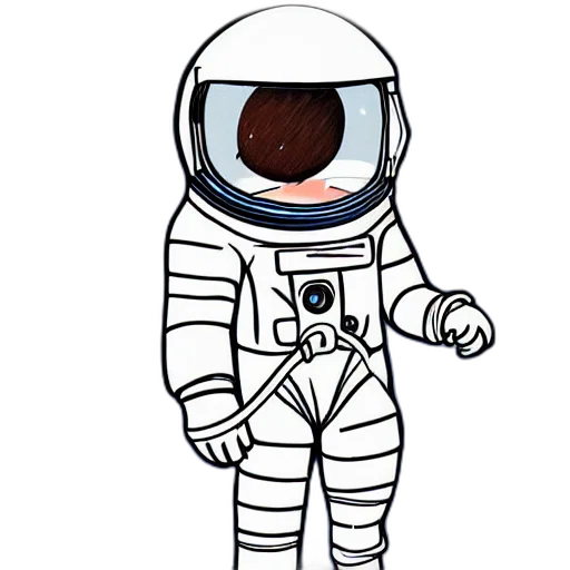 staff, robot, concept art, cartoon, pixel art, comic book art, outer space, astronaut transparent PNG cut-out